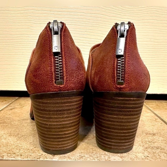 Lucky Brand Kalli Sable peep toe leather booties - Picture 4 of 9